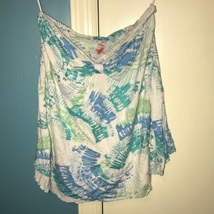 Free People strapless shirt